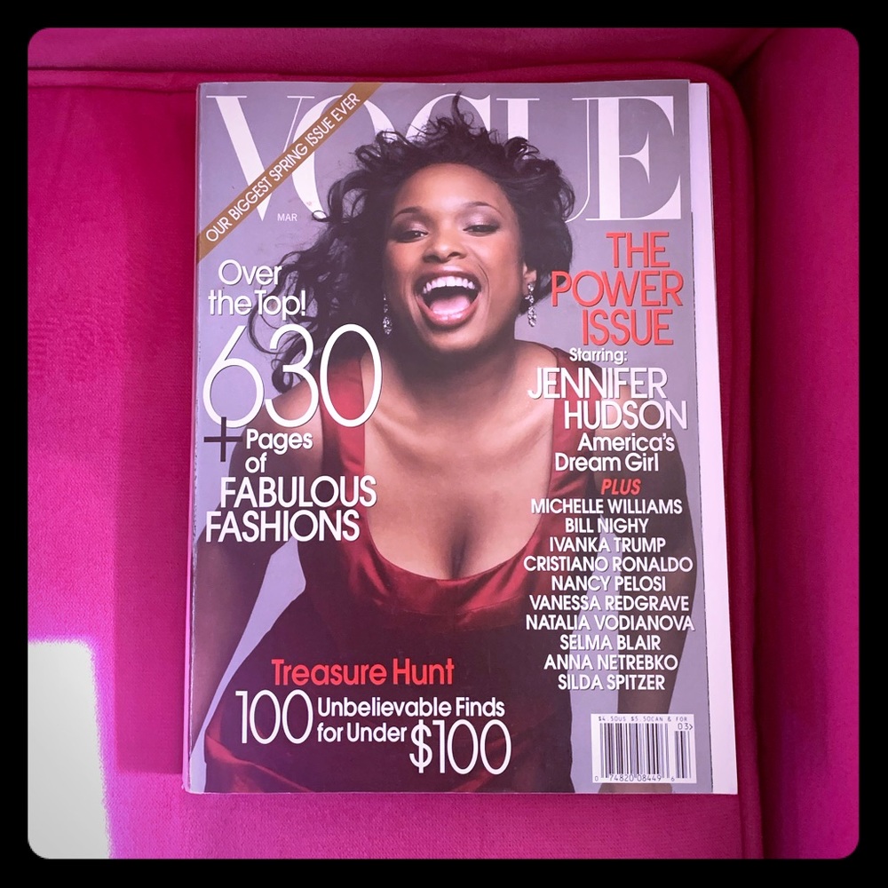 Vintage March 2006 Vogue magazine Jennifer Hudson